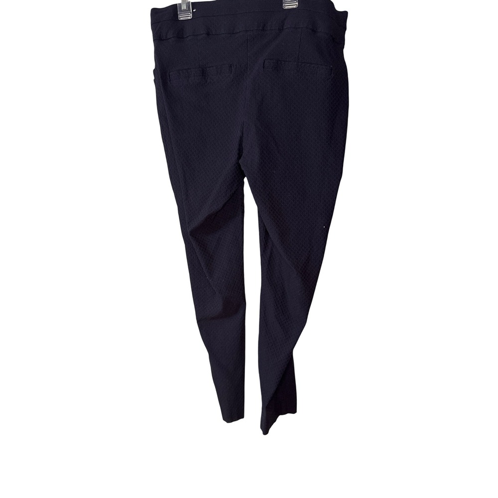 Maurices Womens Navy Blue Textured Pull On Stretch Dress Pants Size 18 REG - Picture 4 of 7